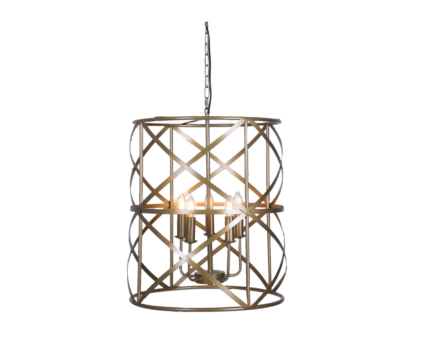 A Touch Of Design - WTY348 - Five Light Pendant - Addie - Antique Copper