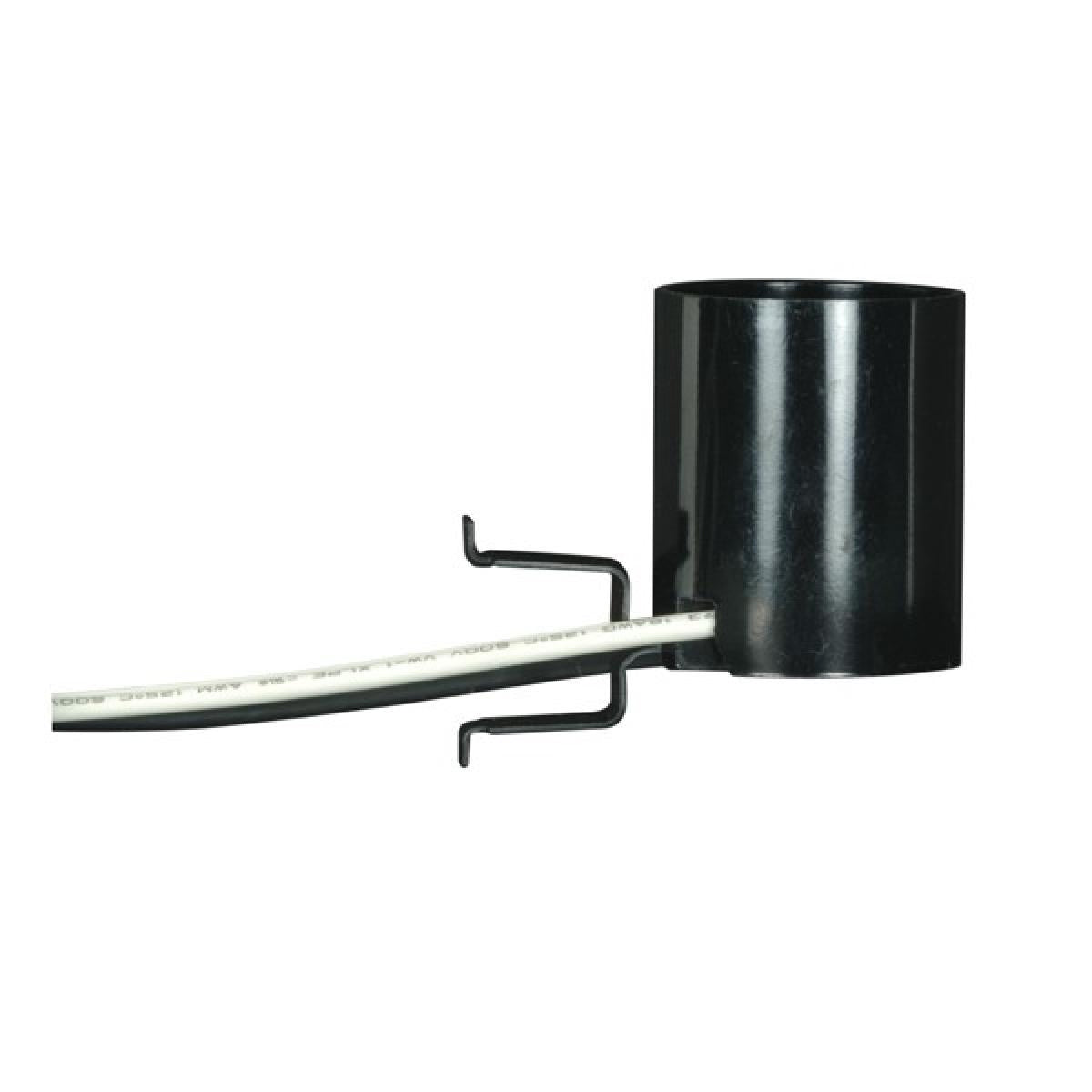 Satco - 80-1642 - Snap-In Double Spring Clip - Black