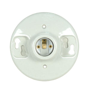 Satco - 80-1648 - Ceiling Receptacle - Glazed