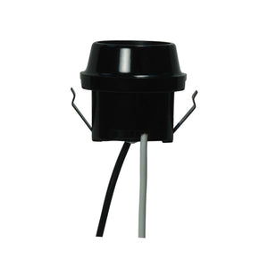 Satco - 80-1766 - Snap-In Double With Flange Rim - Black