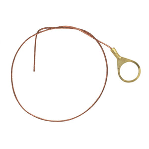 Satco - 80-1966 - 1/4 Ip Round Ground Lug - Bare Copper