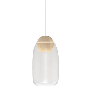 Mater EverLights - Mater-02901+02911 - Liuku Base Pendant Linden Liuku Glass Shade Transparent - Linden