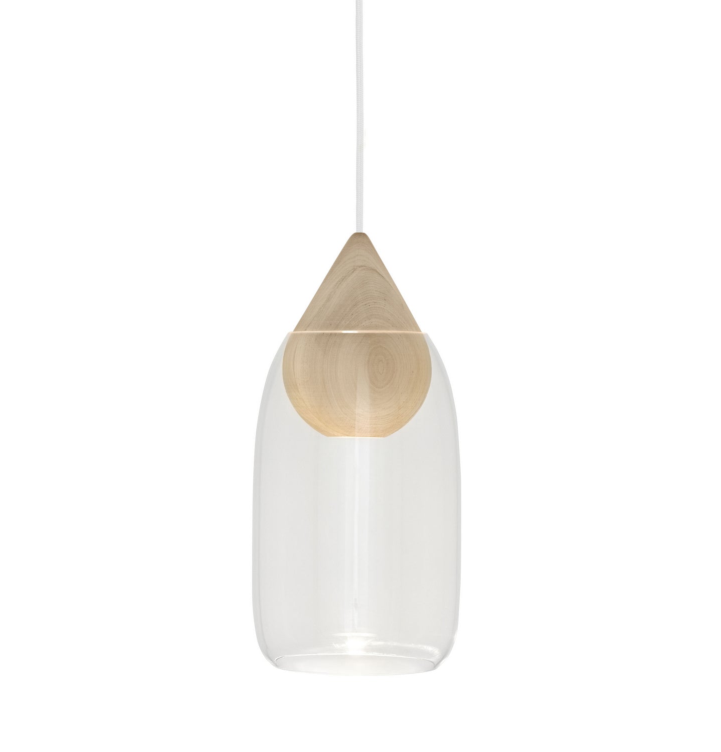 Mater EverLights - Mater-02902+02911 - Liuku Drop Pendant Linden Liuku Glass Shade Transparent - Linden