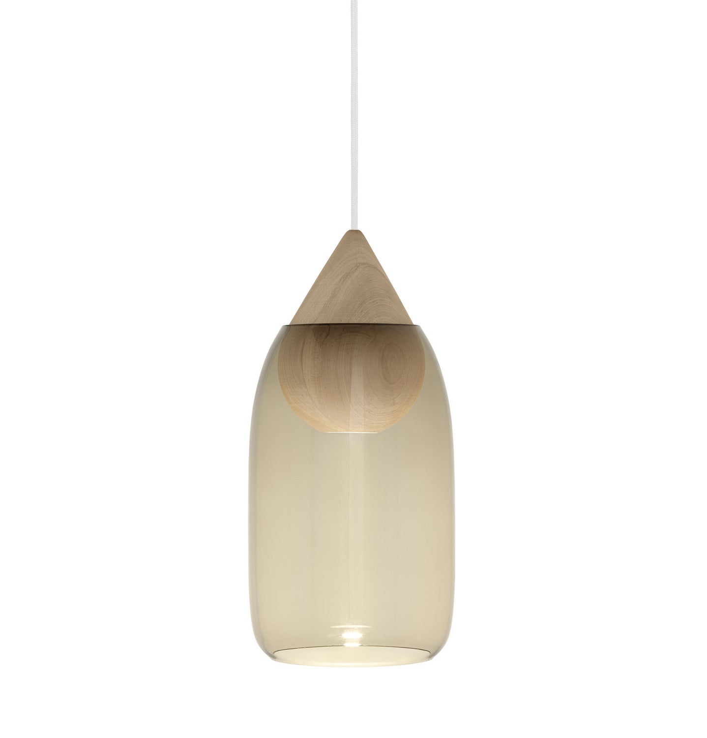 Mater EverLights - Mater-02902+02912 - Liuku Drop Pendant Linden Liuku Glass Shade Smoked - Linden