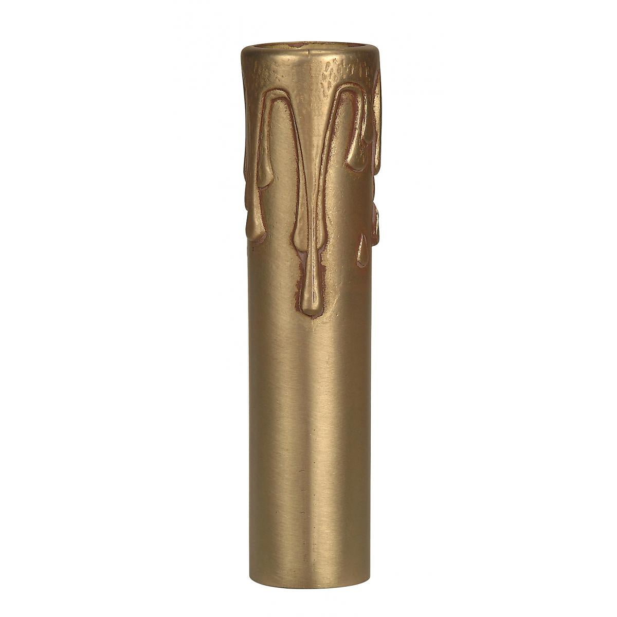 Satco - 80-2144 - Candle Cover With Drip - French Gold