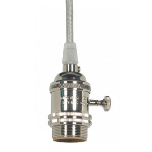 Satco - 80-2439 - Lampholder - Polished Nickel / Glass