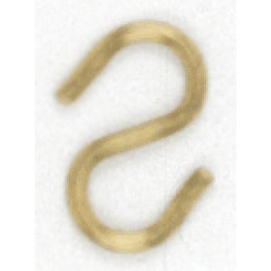 Satco - 90-013 - Plated S-Hook - Brass Plated