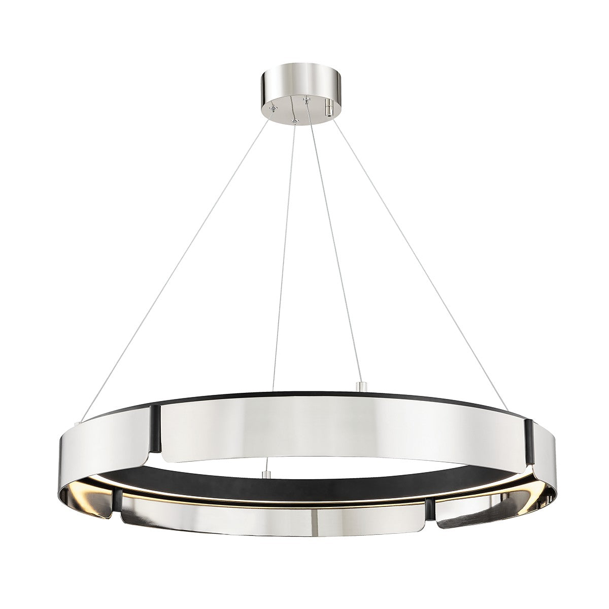 Hudson Valley - 2933-BN/BK - LED Chandelier - Tribeca - Burnished Nickel/Black Combo