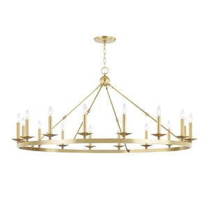 Hudson Valley - 3216-AGB - 16 Light Chandelier - Allendale - Aged Brass