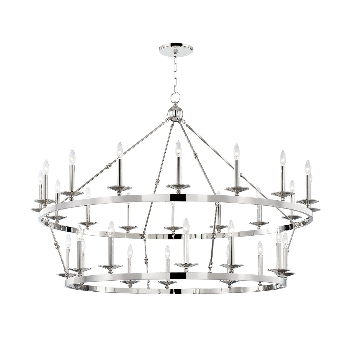 Hudson Valley - 3228-PN - 28 Light Chandelier - Allendale - Polished Nickel