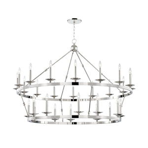 Hudson Valley - 3228-PN - 28 Light Chandelier - Allendale - Polished Nickel