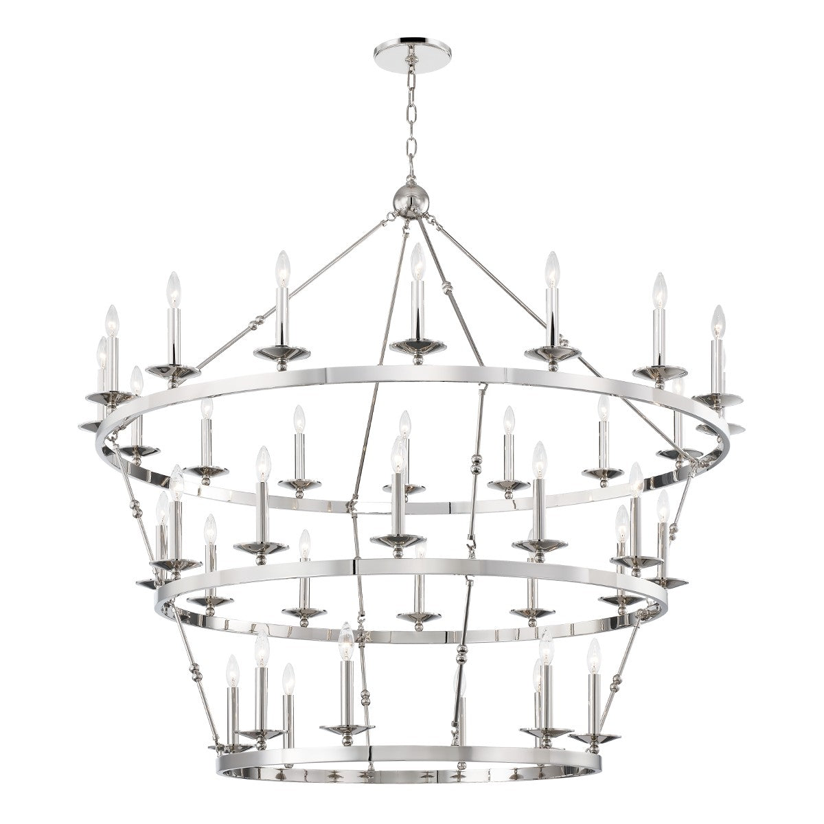 Hudson Valley - 3258-PN - 36 Light Chandelier - Allendale - Polished Nickel