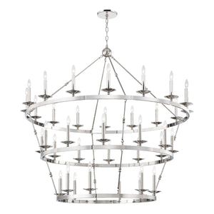 Hudson Valley - 3258-PN - 36 Light Chandelier - Allendale - Polished Nickel