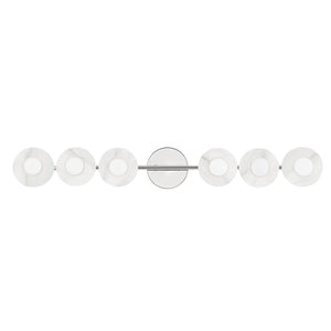 Hudson Valley - 9206-PN - Six Light Bath Bracket - Elmont - Polished Nickel