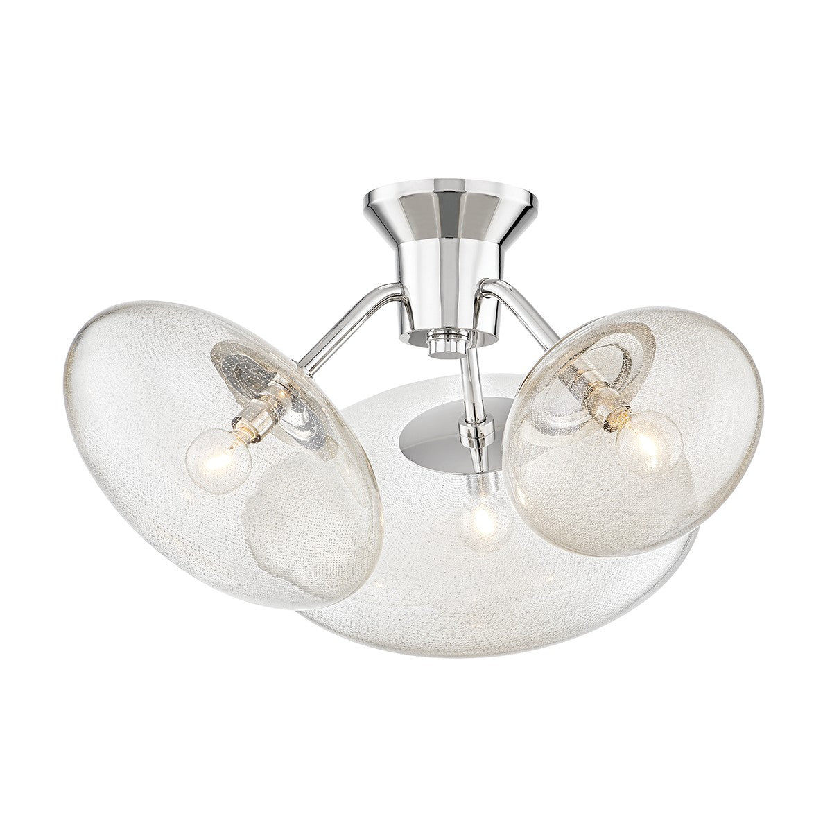 Hudson Valley - KBS1471603-PN - Three Light Flush Mount - Opera - Polished Nickel