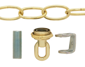 Satco - 90-1098 - Canopy Hanger Kit - Brass