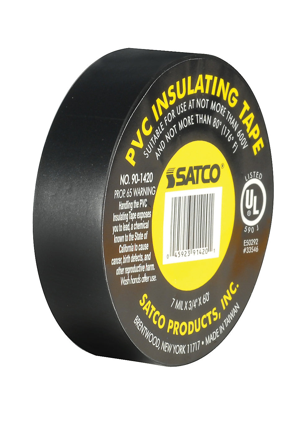 Satco - 90-1420 - Electrical Tape - Black
