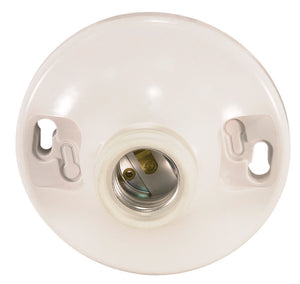 Satco - 90-1502 - Phenolic Ceiling Receptacle - White