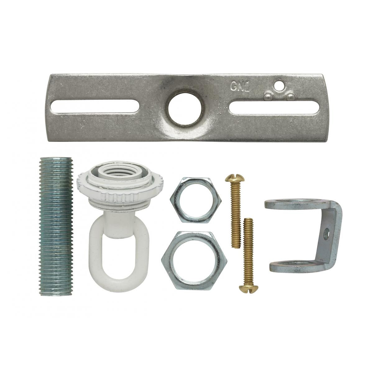 Satco - 90-1695 - Screw Collar Loop Parts Bag - White
