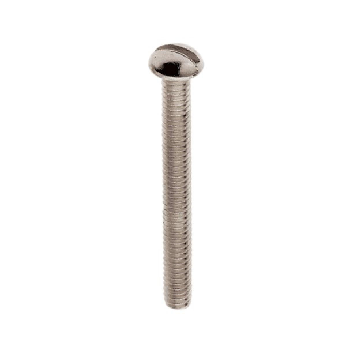 Satco - 90-1774 - Round Head Slotted Machine Screw - Nickel Plated