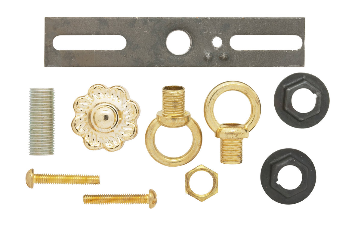 Satco - 90-194 - Swag Canopy Kit - Brass