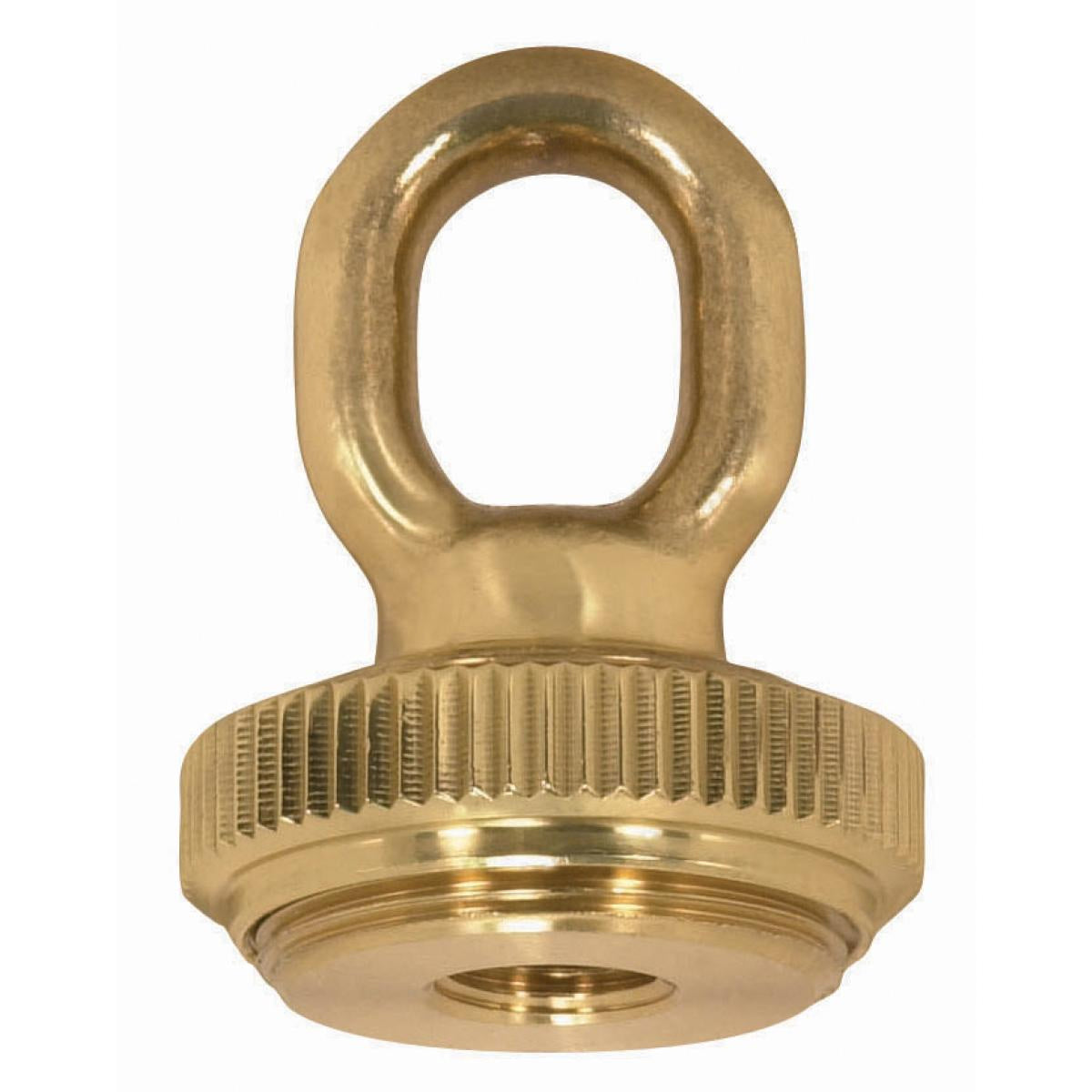 Satco - 90-2299 - 1/4 Ip Matching Screw Collar Loop With Ring - Polished / Lacquered