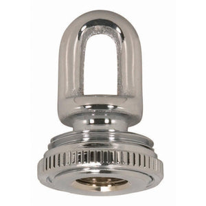 Satco - 90-2300 - 1/4 Ip Matching Screw Collar Loop With Ring - Polished Chrome