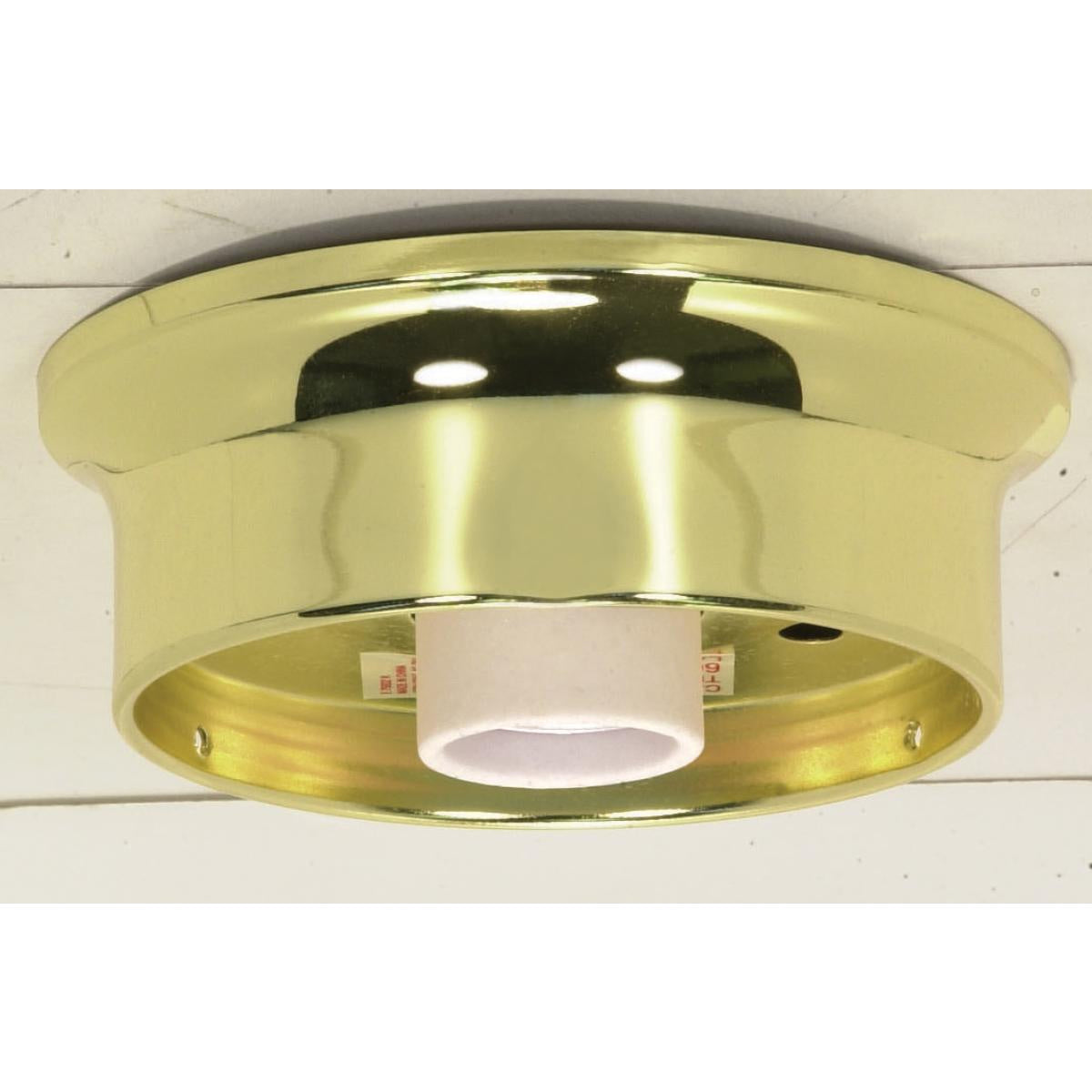 Satco - 90-231 - 4" Wired Holder - Polished Brass