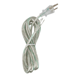 Satco - 90-2312 - 10'Cord Set - Clear Silver