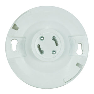 Satco - 90-2467 - Keyless Phenolic Gu24 Ceiling Receptacle - White / Phenolic