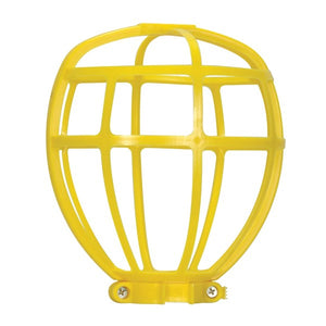 Satco - 90-2612 - Trouble Light Plastic Cage Suitable For Outdoor - Yellow