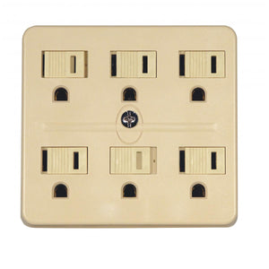 Satco - 90-2630 - Grounded Adapter - Ivory