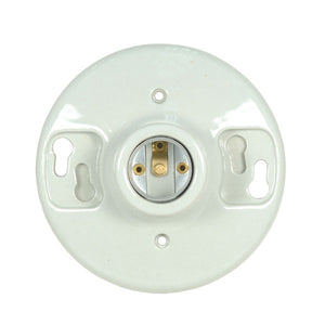 Satco - 90-2638 - Ceiling Receptacle - Glazed White