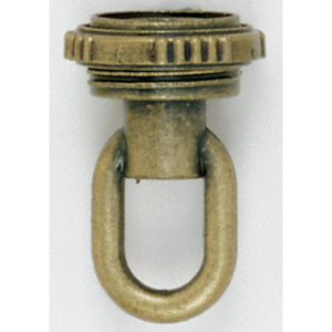 Satco - 90-336 - 1/4 Ip Matching Screw Collar Loop With Ring - Antique Brass