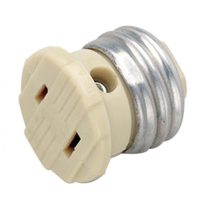 Satco - 90-546 - Socket Plug Adapter - Ivory