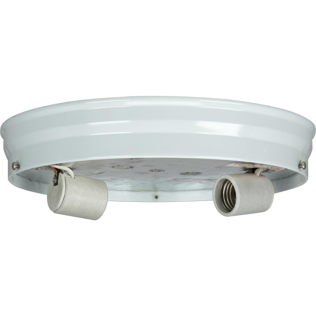 Satco - 90-685 - Two Light Ceiling Pan - White