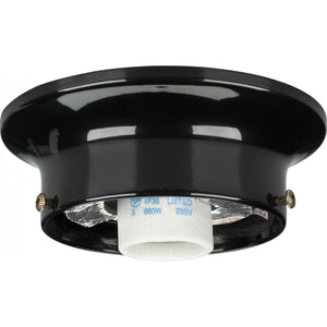 Satco - 90-724 - Wired Holder - Black
