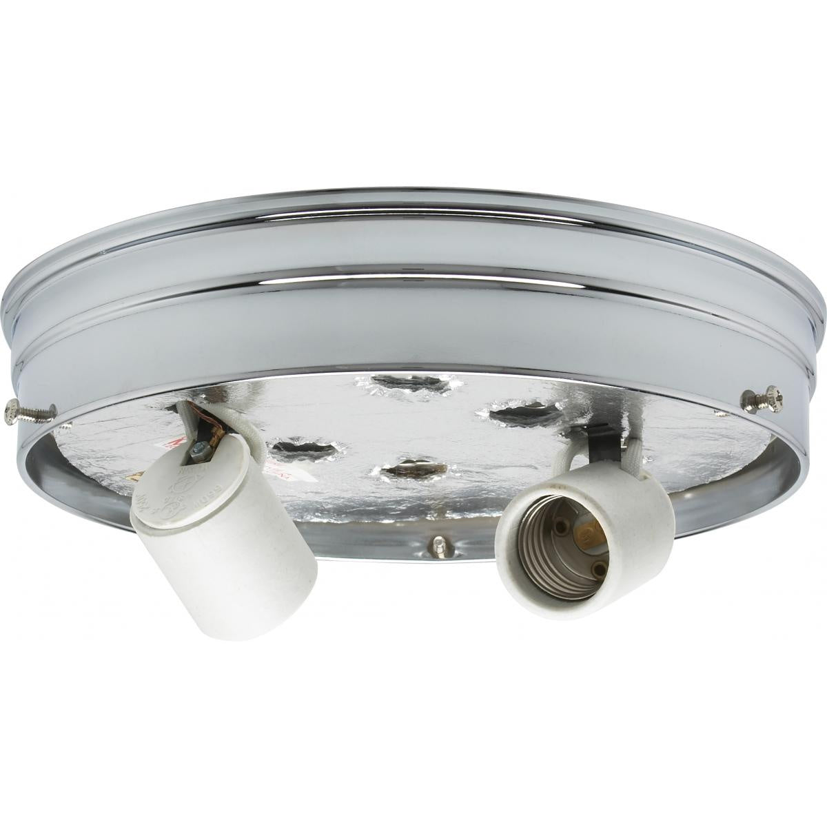 Satco - 90-757 - Two Light Ceiling Pan - Chrome