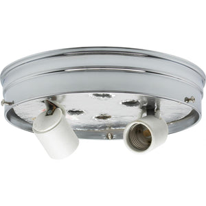 Satco - 90-757 - Two Light Ceiling Pan - Chrome