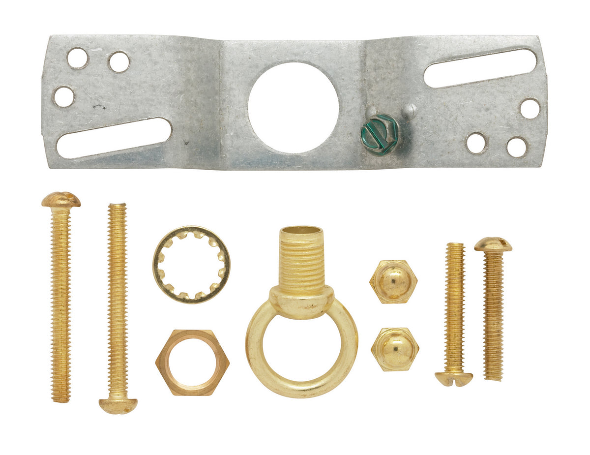 Satco - 90-890 - Canopy Kit - Brass