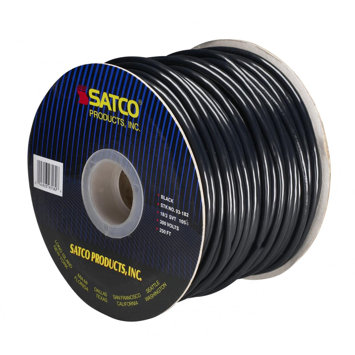 Satco - 93-182 - Bulk Wire - Black