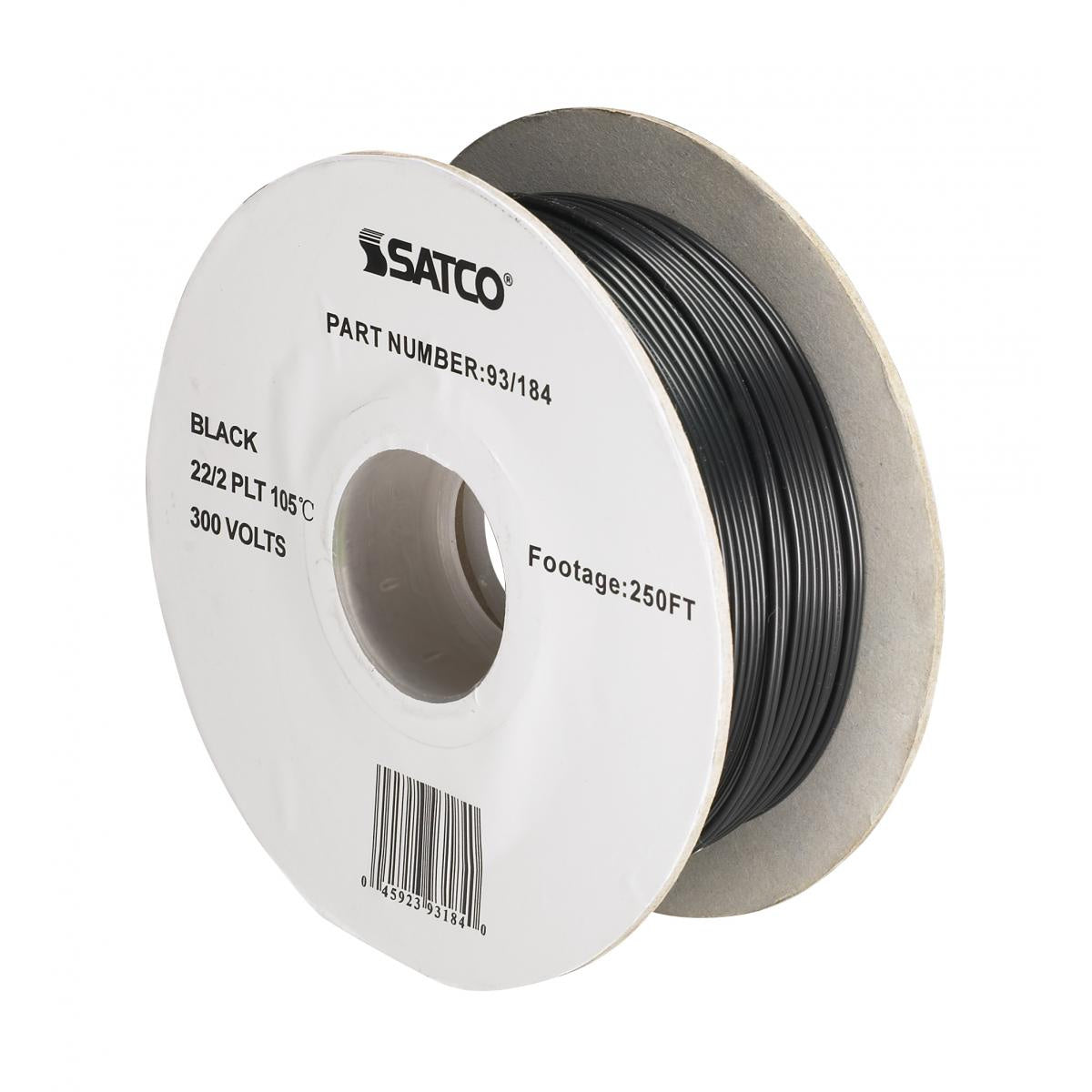 Satco - 93-184 - Lamp And Lighting Bulk Wire - Black