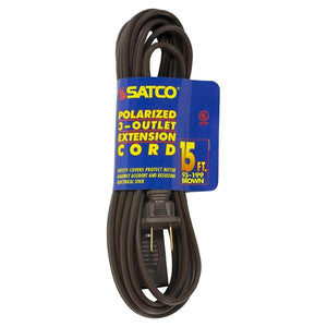 Satco - 93-199 - Extension Cord - Brown