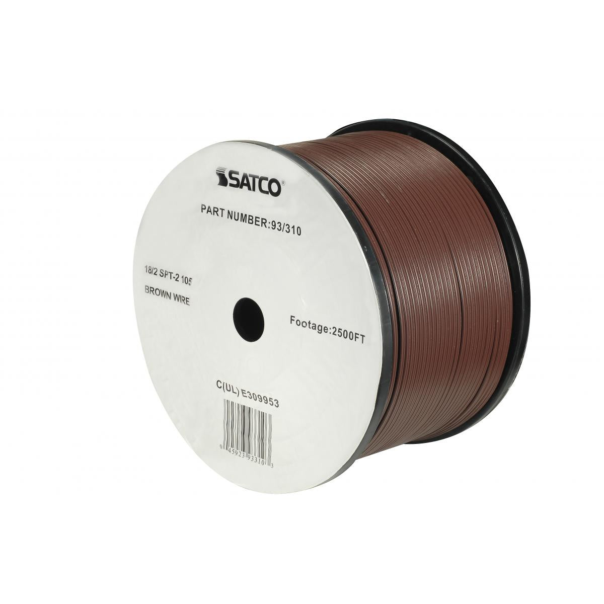 Satco - 93-310 - Lamp And Lighting Bulk Wire - Brown