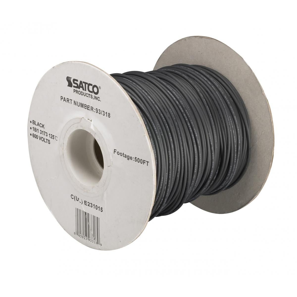 Satco - 93-318 - Lighting Bulk Wire - Black