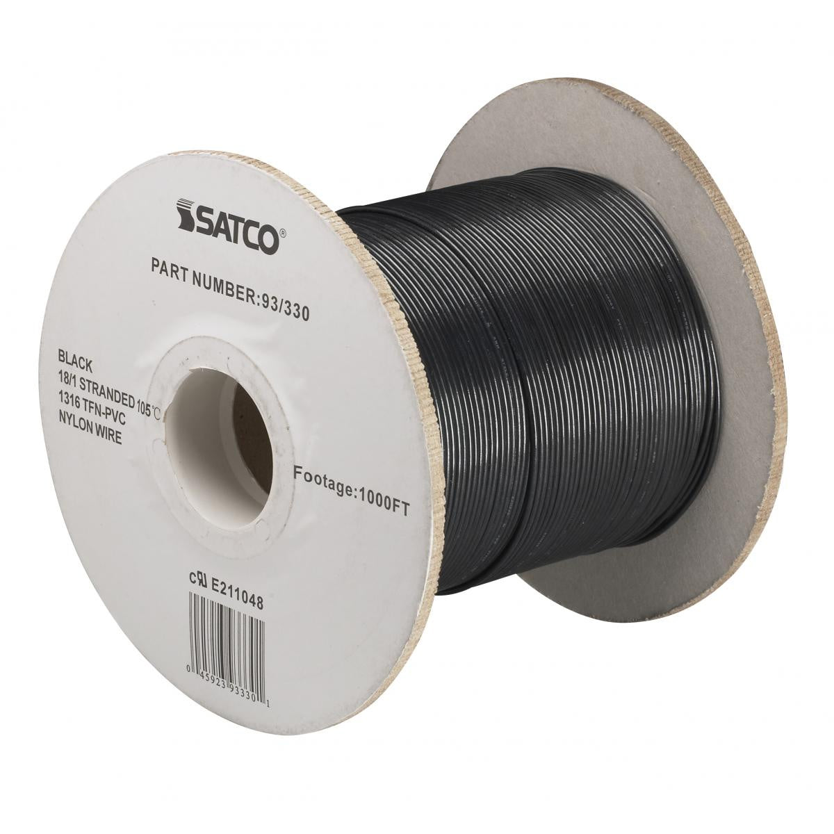 Satco - 93-330 - Lighting Bulk Wire - Black