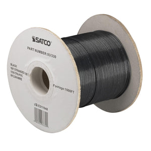Satco - 93-330 - Lighting Bulk Wire - Black