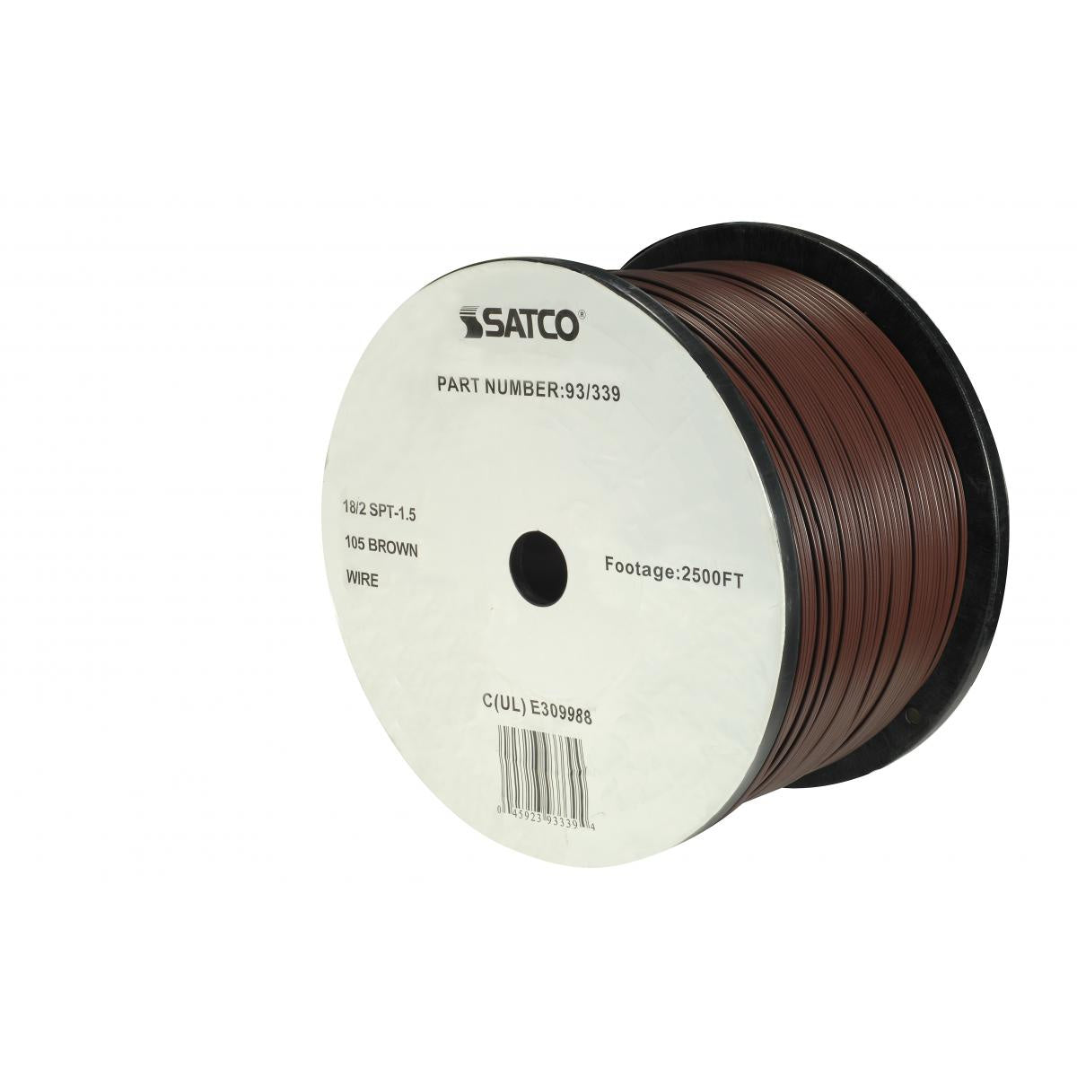 Satco - 93-339 - Lamp And Lighting Bulk Wire - Brown