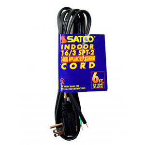 Satco - 93-5041 - Cord - Black