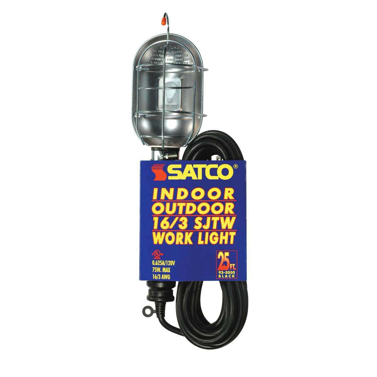 Satco - 93-5050 - 25 Foot, 3 Wire - Metal Plain